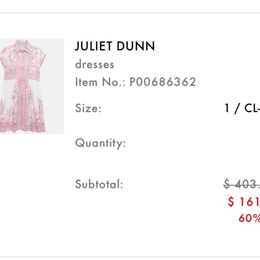 Juliet Dunn Pink and White Midi Dress